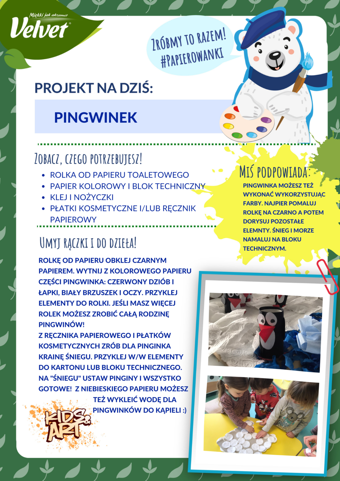 Papierowanki Misia Velvetusia Program Edukacyjny Zdrowo I Sportowo